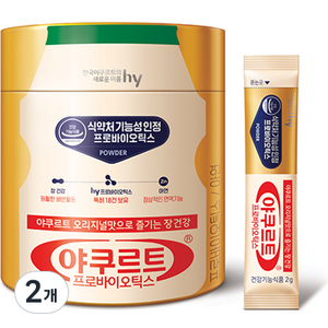 한국야쿠르트 프로바이오틱스 유산균, 120g, 2개