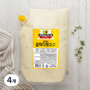 코다노 갈릭디핑 소스, 2kg, 4개