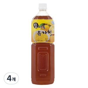 파낙스 참다음 유자청, 1.5L, 4개