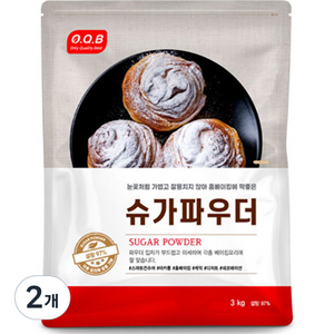 OQB 슈가파우더, 3kg, 2개