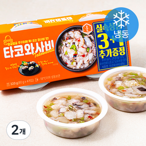 설래담 타코 와사비 양념 주꾸미 3 + 1 (냉동), 320g, 2개