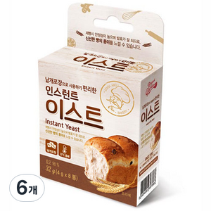 브레드가든 인스턴트 이스트, 32g, 6개