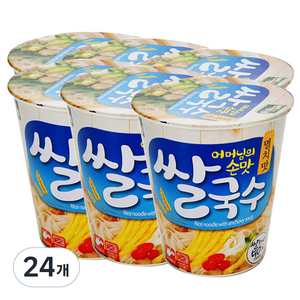 백제 쌀국수 멸치맛, 58g, 24개