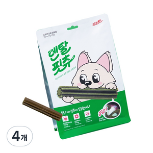 리브펫 강아지 덴탈핏츄 17g x 10p, 연어맛, 4개, 170g