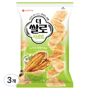 더쌀로 사르르 노가리 청양마요맛, 3개, 100g