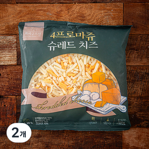 쁘띠구르망 4프로마쥬 슈레드 치즈, 500g, 2개