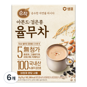 순작 아몬드 검은콩 율무차, 18g, 6개, 10개입