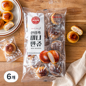 기린 한입쏙 미니만쥬, 350g, 6개