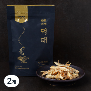 바다원 골드라벨 먹태, 40g, 2개