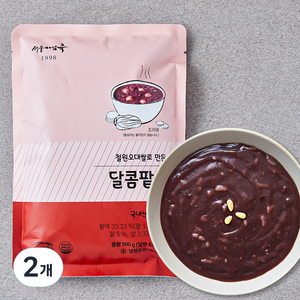 서울마님죽 달콤팥죽, 500g, 2개