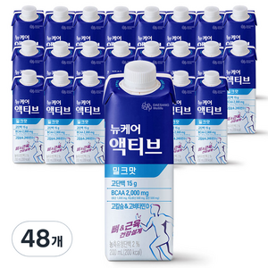 뉴케어 액티브 프로틴 밀크맛, 200ml, 48개