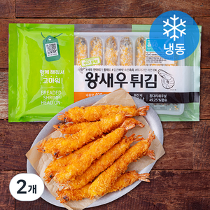 재호물산 왕새우튀김 헤드온 10개입 (냉동), 400g, 2개