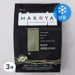 하코야 메밀생면 소바 40 2인분 (냉동), 709.4g, 3개