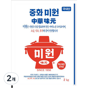 미원 중화요리전용, 2kg, 2개