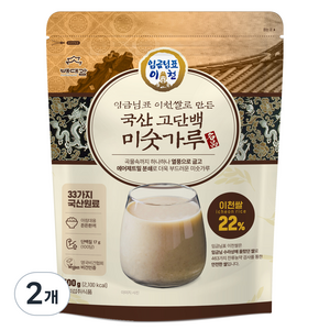 배대감 임금님표 이천쌀로 만든 국산 고단백 미숫가루, 500g, 2개