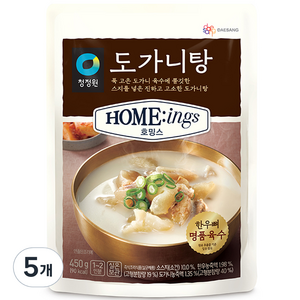 청정원 호밍스 도가니탕, 450g, 5개