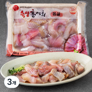 영산 홍어 몸살, 500g, 3개