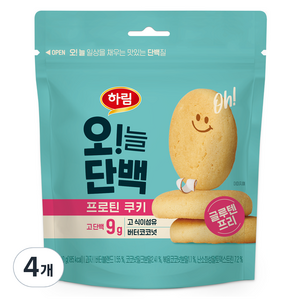 하림 오늘단백 프로틴 쿠키 버터코코넛, 4개, 40g