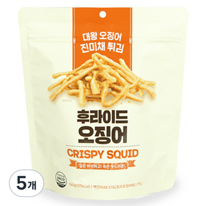 생자연 후라이드 오징어, 100g, 5개