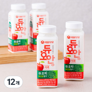 서울우유 듀오안 사과 요구르트, 150ml, 12개