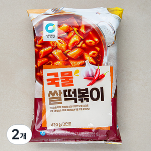 청정원 국물 쌀떡볶이, 420g, 2개