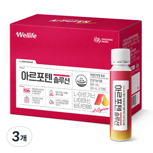 대상웰라이프 아르포텐 솔루션 10p, 300ml, 3개