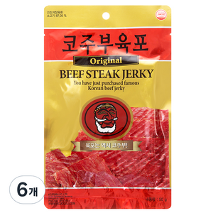 코주부 오리지널 육포, 50g, 6개