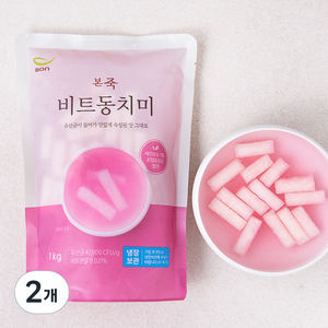 본죽 비트 동치미, 1kg, 2개