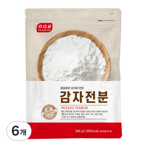 OQB 감자전분, 500g, 6개