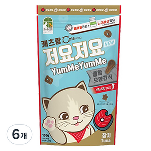 캐츠랑 저요저요 고양이 보양간식, 참치, 150g, 6개