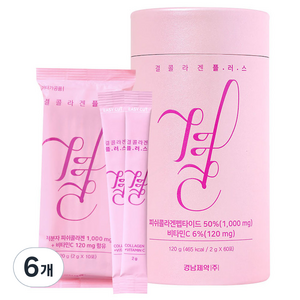 경남제약 결콜라겐 플러스, 120g, 6개