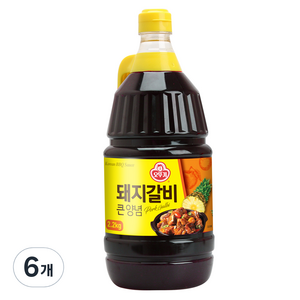 오뚜기 돼지갈비 큰 양념, 2.2kg, 6개