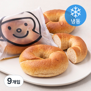 훕훕베이글 통밀 베이글 (냉동), 115g, 9개입