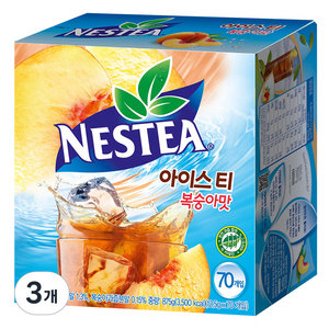 네스티 아이스티 복숭아맛 분말, 12.5g, 70개입, 3개