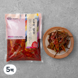 오늘의 밥상 양념고추무침, 1kg, 5팩