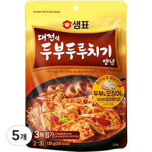 샘표 대전식 두부두루치기 양념, 5개, 135g