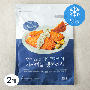 곰곰 에어프라이어 가자미살 생선까스 (냉동), 500g, 2개