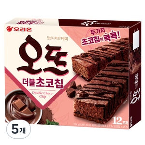 오리온 오뜨 더블초코칩 12p, 324g, 5개