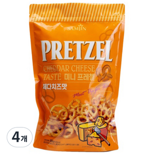 삼진 미니 프레첼 체다치즈맛, 300g, 4개