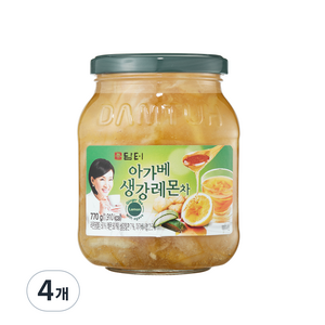 담터 아가베 생강레몬 액상차, 770g, 1개입, 4개