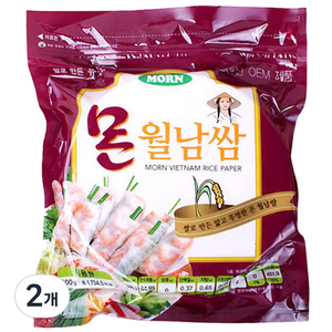 MORN 월남쌈 원형, 500g, 2개