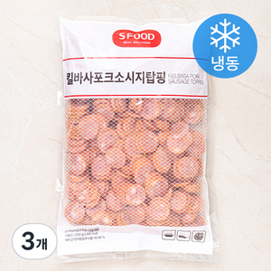 에쓰푸드 킬바사포크 소시지 탑핑 (냉동), 1kg, 3개