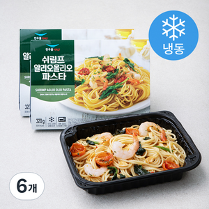 한우물 쉬림프 알리오올리오 파스타 (냉동), 320g, 6개