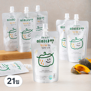 미미다방 단호박 식혜, 180ml, 21입