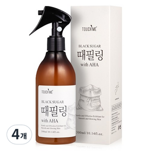 터치미 블랙슈가 with AHA 때필링 스프레이, 4개, 300ml