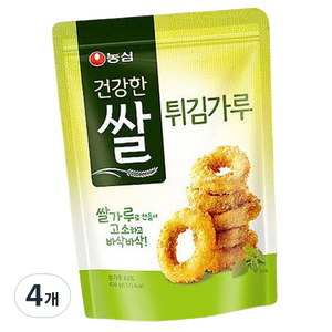 농심 건강한쌀 튀김가루, 450g, 4개