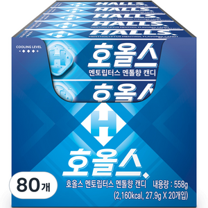 호올스 멘토립터스 멘톨향 캔디, 27.9g, 80개