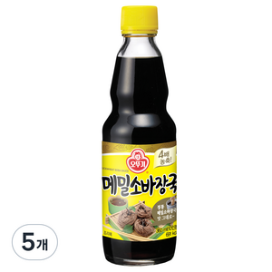 오뚜기 메밀소바장국 소스, 360ml, 5개