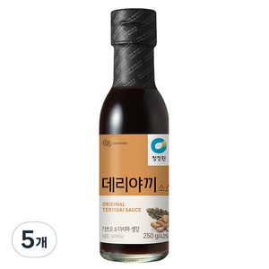 청정원 데리야끼 소스, 5개, 250g