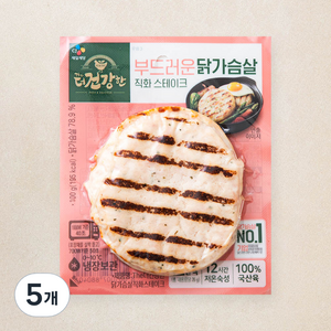 더건강한 부드러운 닭가슴살 직화 스테이크, 100g, 5개